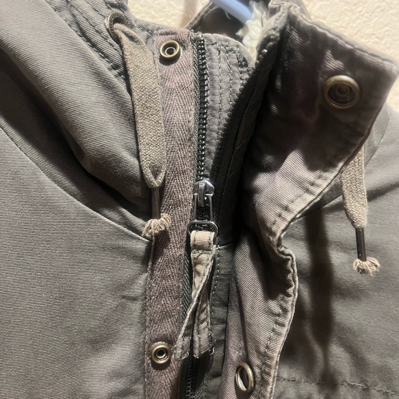 Men’s L.O.G.G. H&M Military Green Field Unisex Jacket w Hood - Picture 6 of 13